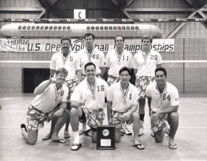OCC Masters 35Front. Marc Haine, Jim Kalaukoa, Alan Lau, Kimo Brown. Back. Ralph Smith, Jon Andersen, Tim Walston, Tom Harrer.
