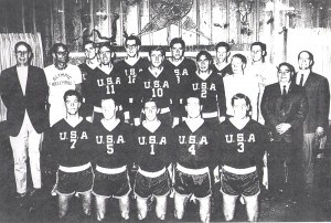 Tom Haine (10) was captain of the1968 US Olympic Volleyball Team.