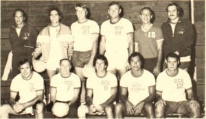 1976 OCC Masters 35 VB Team Front: Mike McMahon, Bill Baird, Peter Balding, Colin Chock, Fred Hiapo.  Standing: Coach Fred Noa, Ron Sorrell, Mark Lawson, Tom Haine, Bill Heilbron, Dave Hendrickson.
