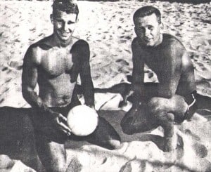 1958 Doubles Champs Bill Cross and Pat Wyman.