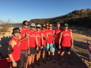 The OCC Manu Ulu crew: James Donovan, Heinere Itchner, Jake Hamstra Christian Bradley Simeon Ke-Paloma, Sean Kaawa, Karel Tresnek Jr., Griffin Bolan, Victor Bovino-Agostini.
